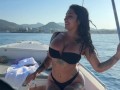 Yasmina Khan and Troy Francisco fuck on a boat in the south of France and almost got caught!