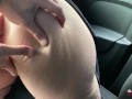 I had a squirting orgasm in the car with Sergio's magic fingers