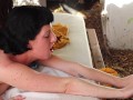 TS Stepsister Rails Jane Blum On The Couch