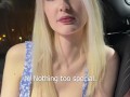 Fucked Busty Sexy Blonde In A Car and Came On Her Face