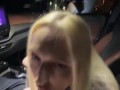 Fucked Busty Sexy Blonde In A Car and Came On Her Face