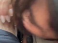 Le hice una mamada rica en su carro y me tragué toda su lechita