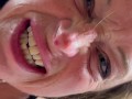 Gorgeous, CUM Slut GILF has to have CUM on her face, hands, down her throat. Gags, chokes happily.