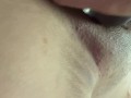 Shows her dirty holes, inserts huge cock in her asshole