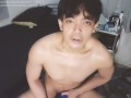 Unbuckled. Oppa strips off his metal briefs and masturbates and ejaculates for you.