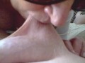 Watch My Hard Nipples Get Pulled While I Give a Blowjb!