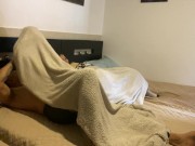 My friend stays home and we end up fucking.