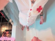 Nurse swallow my piss sample