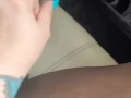 On a road trip and pulled his big dick out