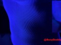 Sexy MILF Cum Slut Fucks in Blacklight Remove Glow In Dark Condom Creampie
