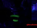 Sexy MILF Cum Slut Fucks in Blacklight Remove Glow In Dark Condom Creampie