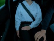 After the driving lesson, things got hot inside the car