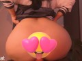 Ahegao girl fucks her throat and then rides my cock