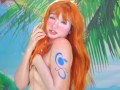 Nami shows her tits to Luffy after being fucked by her pirate stepbrother ONE PIECE-PINKIE PRINCESSS