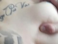 Flaca tatuada en cuatro y Montando hasta acabar