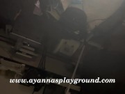 Ayanna Lee XXX- Blasian Beauty Sucks  BBC LIVE & Gets MASIVE CUMSHOT on Pretty Face!!