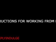 GUIDANCE FOR WORKING FROM HOME GUIDANCE TO BE A GOOD GIRL ( ASMR)