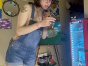 Moth paints their canvas