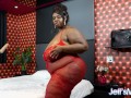 Huge Sized BBW Thammy Leviemont Takes a Machine Mounted Dildo