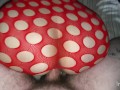 Pregnant pussy is the best pussy: Big Ass MILF twerking on my hard dick wearing red