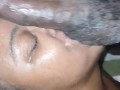 TRYING TO MAKE GORILLA DICK TOUCH HER HEART THROUGH MY WET MOUTH EBONY SLOPPY THROAT!!!!!!!!!