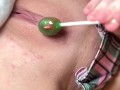FUCKED/LICKED LOLLIPOP AFTER CREAMPIE