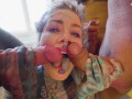 Double Anal Slut - Gangbang with Tattoo Girl Anuskatzz ends with big Facial - ATM, DAP, DP