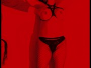 Tied up sex slave used hard: whipped, hot wax on tits and hard blowjob for master