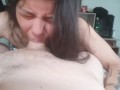 It's not just a blowjob, she swallows it all deep and doesn't get tired, deep throat