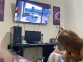 making him cum while he plays GTA
