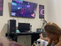 making him cum while he plays GTA