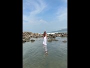 What I’d Wear on a First Date to the Beach Try-On Petite Redhead LeverageURAssets - 58