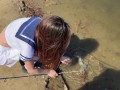 School Girl Go Fishing… and Get Reeled In!