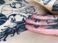 Tattooed body teasing with OIL slow and sensual - UrAlexis