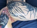 Tattooed body teasing with OIL slow and sensual - UrAlexis