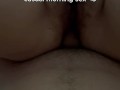 casual morning sex :) I had to moan and giggle when it slipped out while riding