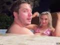 Fucking Big Naturals Hot Blonde Cas Summer In The Pool