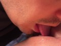Gentle morning clitoral licking to orgasm