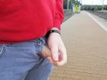 Male Desperation & Public Pissing! Waiting for my Train and Need to Pee so badly!