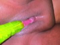 A Big Cucumber Stretches My Juicy Tight Pussy & Make Me Supper Horny, its Like Real Fucking Feeling