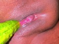 A Big Cucumber Stretches My Juicy Tight Pussy & Make Me Supper Horny, its Like Real Fucking Feeling