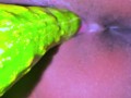 Egyptian Hot Unmarried Girl Riding on Big Cucumber When Her Parents Are not at home - Cucumber Fuck