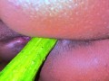 Egyptian Hot Unmarried Girl Riding on Big Cucumber When Her Parents Are not at home - Cucumber Fuck