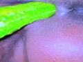 Egyptian Hot Unmarried Girl Riding on Big Cucumber When Her Parents Are not at home - Cucumber Fuck