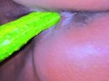 Egyptian Hot Unmarried Girl Riding on Big Cucumber When Her Parents Are not at home - Cucumber Fuck