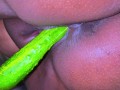 Egyptian Hot Unmarried Girl Riding on Big Cucumber When Her Parents Are not at home - Cucumber Fuck