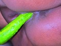 Egyptian Hot Unmarried Girl Riding on Big Cucumber When Her Parents Are not at home - Cucumber Fuck