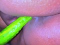 Egyptian Hot Unmarried Girl Riding on Big Cucumber When Her Parents Are not at home - Cucumber Fuck