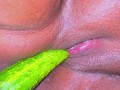 Hot Single Girl puts cucumber in her pussy, She Want A Boyfriend To Fuck Her - Pussy Destroy Fucking