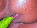 Hot Single Girl puts cucumber in her pussy, She Want A Boyfriend To Fuck Her - Pussy Destroy Fucking